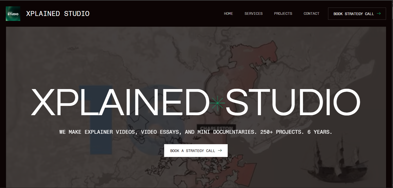 Xplained Studio website homepage